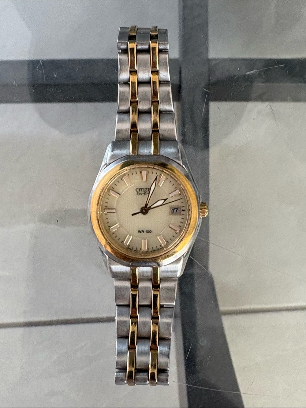 Citizen Two-Tone Ladies Watch with Cream Dial